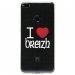 TPU0P8LITE17COEURBREIZH - Coque souple pour Huawei P8 Lite 2017 avec impression Motifs coeur rouge I Love Breizh