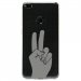 TPU0P8LITE17MAINPEACE - Coque souple pour Huawei P8 Lite 2017 avec impression Motifs main Peace and Love