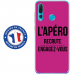 TPU0PSMART19APEROFUSHIA - Coque souple pour Huawei P Smart (2019) avec impression Motifs l'apéro recrute fushia