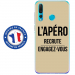 TPU0PSMART19APEROTAUPE - Coque souple pour Huawei P Smart (2019) avec impression Motifs l'apéro recrute taupe