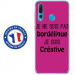 TPU0PSMART19BORDELIQUEFUSHIA - Coque souple pour Huawei P Smart (2019) avec impression Motifs Je ne suis pas bordélique fushia