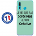 TPU0PSMART19BORDELIQUETURQUO - Coque souple pour Huawei P Smart (2019) avec impression Motifs Je ne suis pas bordélique turquoise