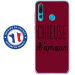 TPU0PSMART19CHIEUSEBORDEAU - Coque souple pour Huawei P Smart (2019) avec impression Motifs Chieuse d'Amour bordeau