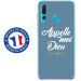 TPU0PSMART19DIEUBLEU - Coque souple pour Huawei P Smart (2019) avec impression Motifs Appelle moi Dieu bleu