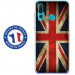 TPU0PSMART19DRAPUKVINTAGE - Coque souple pour Huawei P Smart (2019) avec impression Motifs drapeau UK vintage