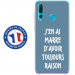 TPU0PSMART19RAISONBLEU - Coque souple pour Huawei P Smart (2019) avec impression Motifs marre d'avoir raison bleu