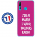 TPU0PSMART19RAISONFUSHIA - Coque souple pour Huawei P Smart (2019) avec impression Motifs marre d'avoir raison fushia