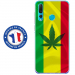 TPU0PSMART19RASTA - Coque souple pour Huawei P Smart (2019) avec impression Motifs rasta