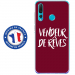 TPU0PSMART19VENDREVEBORDEAU - Coque souple pour Huawei P Smart (2019) avec impression Motifs vendeur de rêves bordeau