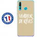 TPU0PSMART19VENDREVETAUPE - Coque souple pour Huawei P Smart (2019) avec impression Motifs vendeur de rêves taupe