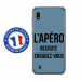 TPU0TPU0A10APEROBLEU - Coque souple pour Samsung Galaxy A10 avec impression Motifs l'apéro recrute bleu