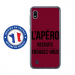 TPU0TPU0A10APEROBORDEAU - Coque souple pour Samsung Galaxy A10 avec impression Motifs l'apéro recrute bordeau