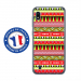 TPU0TPU0A10AZTEQUEJAUROU - Coque souple pour Samsung Galaxy A10 avec impression Motifs aztèque jaune et rouge