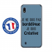 TPU0TPU0A10BORDELIQUEBLEU - Coque souple pour Samsung Galaxy A10 avec impression Motifs Je ne suis pas bordélique bleu