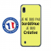 TPU0TPU0A10BORDELIQUEJAUNE - Coque souple pour Samsung Galaxy A10 avec impression Motifs Je ne suis pas bordélique jaune