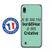 TPU0TPU0A10BORDELIQUETURQUO - Coque souple pour Samsung Galaxy A10 avec impression Motifs Je ne suis pas bordélique turquoise