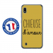 TPU0TPU0A10CHIEUSEOR - Coque souple pour Samsung Galaxy A10 avec impression Motifs Chieuse d'Amour or