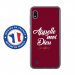 TPU0TPU0A10DIEUBORDEAU - Coque souple pour Samsung Galaxy A10 avec impression Motifs Appelle moi Dieu bordeau