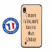 TPU0TPU0A10GENIALEBEIGE - Coque souple pour Samsung Galaxy A10 avec impression Motifs Chiante mais Géniale beige
