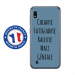 TPU0TPU0A10GENIALEBLEU - Coque souple pour Samsung Galaxy A10 avec impression Motifs Chiante mais Géniale bleu