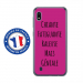 TPU0TPU0A10GENIALEFUSHIA - Coque souple pour Samsung Galaxy A10 avec impression Motifs Chiante mais Géniale fushia