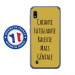 TPU0TPU0A10GENIALEOR - Coque souple pour Samsung Galaxy A10 avec impression Motifs Chiante mais Géniale or