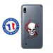 TPU0TPU0A10SKULLTRIBAL - Coque souple pour Samsung Galaxy A10 avec impression Motifs tête de mort sur fond tribal