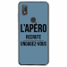 TPU0VIEW2APEROBLEU - Coque souple pour Wiko View 2 avec impression Motifs l'apéro recrute bleu