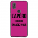 TPU0VIEW2APEROFUSHIA - Coque souple pour Wiko View 2 avec impression Motifs l'apéro recrute fushia
