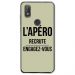 TPU0VIEW2APEROVERT - Coque souple pour Wiko View 2 avec impression Motifs l'apéro recrute vert