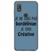 TPU0VIEW2BORDELIQUEBLEU - Coque souple pour Wiko View 2 avec impression Motifs Je ne suis pas bordélique bleu