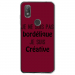TPU0VIEW2BORDELIQUEBORDEA - Coque souple pour Wiko View 2 avec impression Motifs Je ne suis pas bordélique bordeau