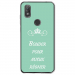 TPU0VIEW2BOUDERTURQUOISE - Coque souple pour Wiko View 2 avec impression Motifs Bouder pour mieux Régner turquoise