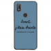 TPU0VIEW2CHIANTEBLEU - Coque souple pour Wiko View 2 avec impression Motifs Avant, j'étais chiante bleu