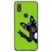 TPU0VIEW2CHIENVVERT - Coque souple pour Wiko View 2 avec impression Motifs chien à lunettes sur fond vert