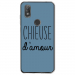 TPU0VIEW2CHIEUSEBLEU - Coque souple pour Wiko View 2 avec impression Motifs Chieuse d'Amour bleu