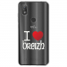 TPU0VIEW2COEURBREIZH - Coque souple pour Wiko View 2 avec impression Motifs coeur rouge I Love Breizh