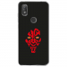 TPU0VIEW2DARKROUGE - Coque souple pour Wiko View 2 avec impression Motifs Dark rouge