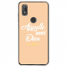 TPU0VIEW2DIEUBEIGE - Coque souple pour Wiko View 2 avec impression Motifs Appelle moi Dieu beige