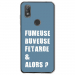 TPU0VIEW2FUMEUSEBLEU - Coque souple pour Wiko View 2 avec impression Motifs fumeuse et alors bleu