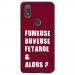 TPU0VIEW2FUMEUSEBORDEAU - Coque souple pour Wiko View 2 avec impression Motifs fumeuse et alors bordeau