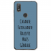 TPU0VIEW2GENIALEBLEU - Coque souple pour Wiko View 2 avec impression Motifs Chiante mais Géniale bleu