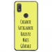 TPU0VIEW2GENIALEJAUNE - Coque souple pour Wiko View 2 avec impression Motifs Chiante mais Géniale jaune