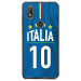 TPU0VIEW2MAILLOTITALIE - Coque souple pour Wiko View 2 avec impression Motifs Maillot de Football Italie