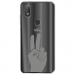 TPU0VIEW2MAINPEACE - Coque souple pour Wiko View 2 avec impression Motifs main Peace and Love