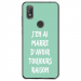 TPU0VIEW2RAISONTURQUOISE - Coque souple pour Wiko View 2 avec impression Motifs marre d'avoir raison turquoise