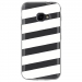TPU0XCOVER4BANDESBLANCHES - Coque souple pour Samsung Galaxy XCover 4 avec impression Motifs bandes blanches