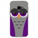 TPU0XCOVER4CHOUETTE6 - Coque souple pour Samsung Galaxy XCover 4 avec impression Motifs chouette endormie mauve et grise