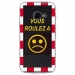 TPU0XCOVER4SPEEDCONTROL - Coque souple pour Samsung Galaxy XCover 4 avec impression Motifs panneau de contrôle de vitesse