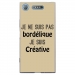 TPU0XPERIAXZ1BORDELIQUETAUPE - Coque souple pour Sony Xperia XZ1 avec impression Motifs Je ne suis pas bordélique taupe